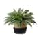 23" Artificial Boston Fern Plant with Handmade Jute & Cotton Basket
